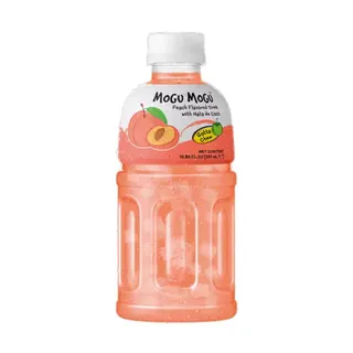 Mogu Mogu Peach Juice with Nata de Coco, 320ml