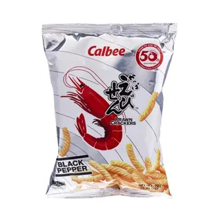 Calbee Black Pepper Prawn Crackers, 70g