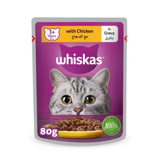 Whiskas Chicken in Gravy Wet Cat Food, 80g
