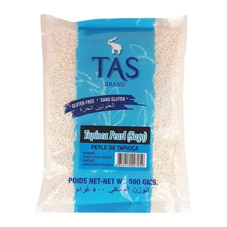 TAS Brand Tapioca Pearl Sago, 500g