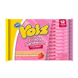 Voiz Strawberry Crispy Sandwich Wafer, 12x23g