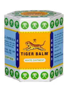 Tiger Balm White Ointment for Headaches, Stuffy Nose, Flatulence & Insect Bites, 30g