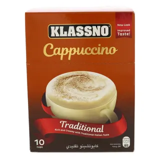Klassno Cappuccino Traditional, 10x18g