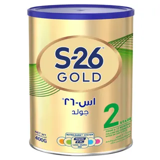 S-26 Gold Follow On Formula for Babies Tin, 2 Stage 2, 6-12 Months, 400g
