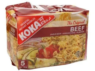 Koka Oriental Beef Instant Noodles, 5x85g