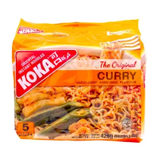 Koka Oriental Curry Instant Noodles, 5x85g
