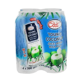 Ice Cool Roasted Young Coconut Juice Can, 6x500ml