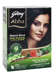 Godrej Abha Natural Henna Colour Set - Black