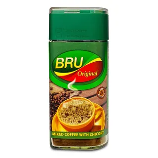 Bru Original Mixed Coffee with Chicory Glass Jar, 100g