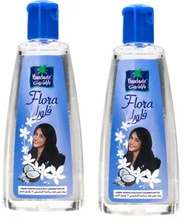 Parachute Flora Jasmine Scented Non-Sticky Coconut Hair Oil, 2x200ml