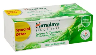 Himalaya Protecting Soap Bars with Neem & Turmeric, 6x125g