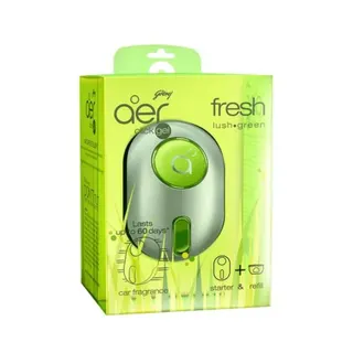Godrej Aer Click Gel Cool Fresh Lush Green Car Fragrance, 10g