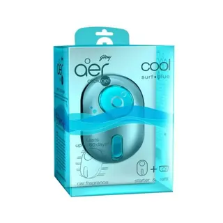 Godrej Aer Click Gel Cool Surf Blue Car Fragrance, 10g