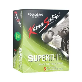 Kama Sutra Superthin Condoms, 3 Pieces