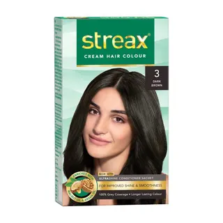Streax Hair Colour Cream - 3 Black Brown