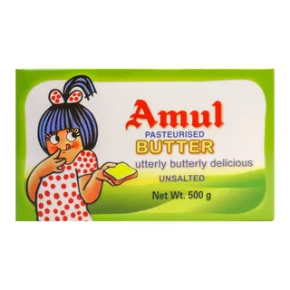 Amul Pasteurised Unsalted Butter, 500g