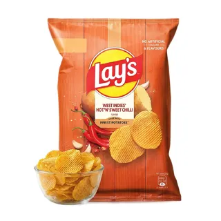 Lay's West Indies Hot 'n' Sweet Chilli Potato Chips, 48g