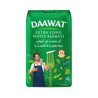Daawat Extra Long Indian Basmati Rice 2 kg