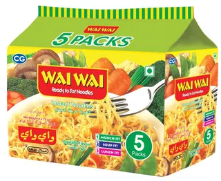 Wai Wai Vegetable Brown Instant Noodles 75 g Pack Of 5