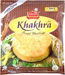 Jabsons Roasted Wheat Crisps Jeera Khakhra, 180g