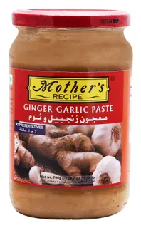 Mother's Recipe Ginger Garlic Paste Glass Jar, 300g