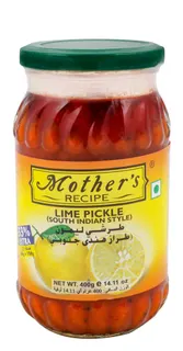 Mother's Recipe Lime Pickle South Indian Style, 400g