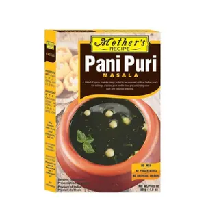 Mother's Recipe Pani Puri Masala - Preservatives Free, Artificial Flavors Free, 50g
