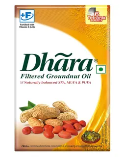 Dhara Groundnut Oil, 1L