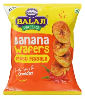 Balaji Tasty Spicy Crunchy Banana Wafers, 150g