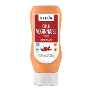 Veeba Chilli Veginnaise Eggless Sauce Squeeze Bottle, 300g