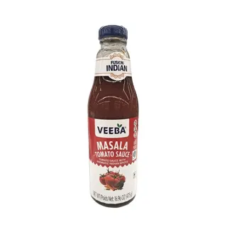 Veeba Masala Tomato Sauce Glass Bottle, 475g