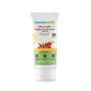 Mamaearth Ultra Light Indian Sunscreen SPF50 Pa+++, 80ml