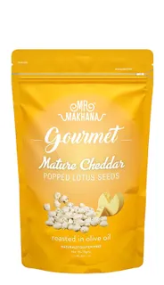Mr.Makhana Gourmet Mature Cheddar Lotus Seeds, 50g