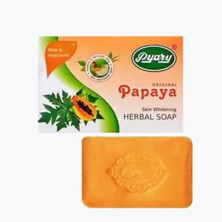 Pyary Original Handmade Herbal Soap Bar with Papaya Extract, 75g