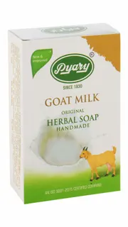 Pyary Original Goat Milk Herbal Soap Bar for Fair & Smooth Skin, 75g