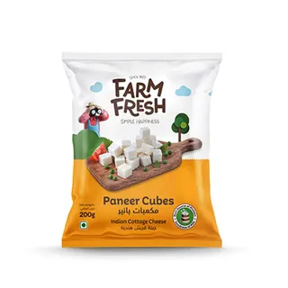 Farm Fresh Frozen Paneer Cubes, 200g