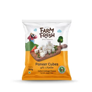 Farm Fresh Frozen Paneer Cubes, 500g