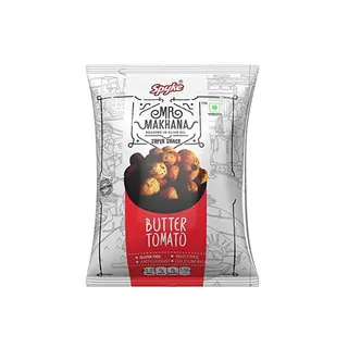 Mr. Makhana Gluten-Free Butter Tomato Popped Lotus Seeds, 75g