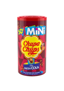 Chupa Chups Cola Flavoured Mini Lollipops Tube (50 Pieces), 300g