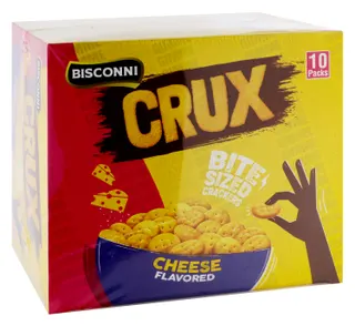 Bisconni Crux Cheese Crackers, 10x30g