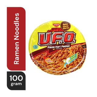 Nissin Ufo Spicy Curry Ramen Noodles 100 g