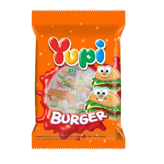 Yupi Mini Burger Gummy Candy, 105 g