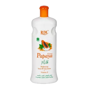 Rdl Papaya Extract Milk Brightening Hand & Body Lotion + Vitamin E, 600ml