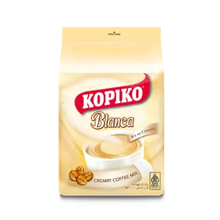 Kopiko Blanca Instant Coffee Mix with Creamy Taste, 10x30g