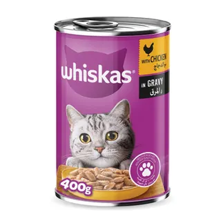 Whiskas Chicken in Gravy Wet Cat Food Can, 400g