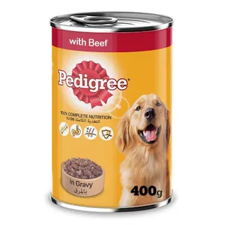 Pedigree Wet Dog Food with Beef Chunks in Gravy, 400g