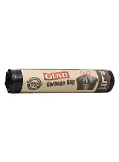 Glad Degradable Plus Black Garbage Bags -Large 18Pieces