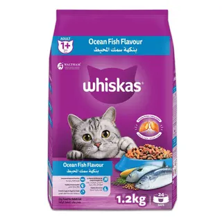 Whiskas Ocean Fish Cat Food Bag, Adult 1+ Years, 1.2kg