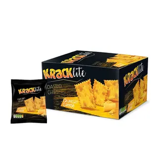 Kracklite Cheese Crunchy Crackers, 12x26g