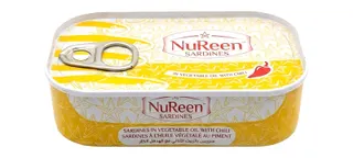 NuReen Chili Sardines in Vegetable Oil, 125g